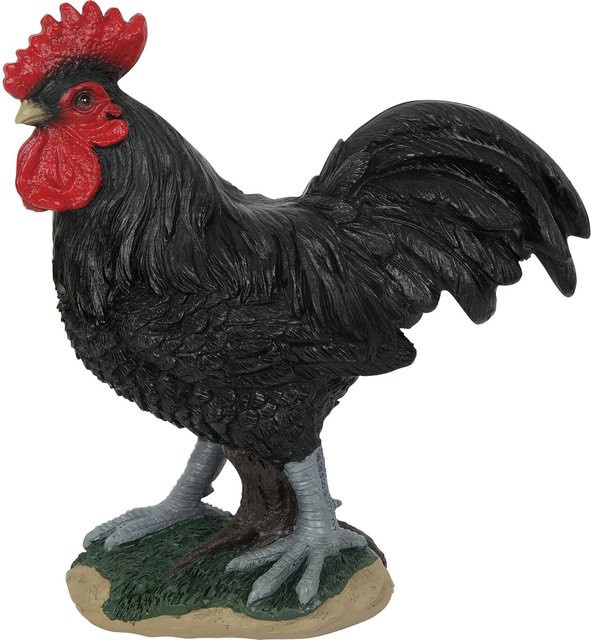 Dekofigur Hahn in Schwarz, H x B x T: 21 x 8 x 19 cm - Bild 1