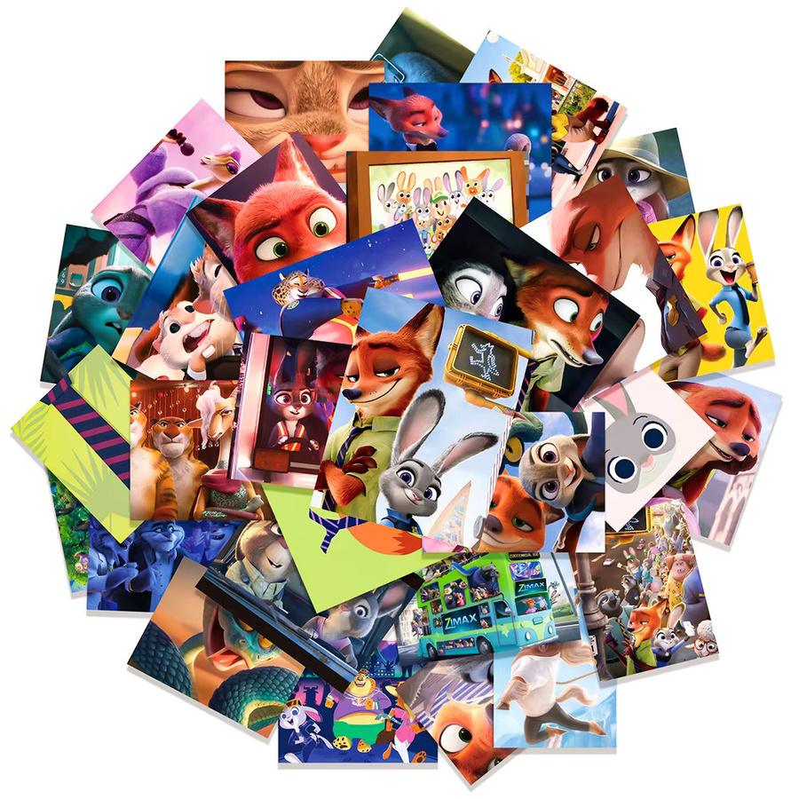 Potdemiel Zootopia 2 Aufkleber, 50-teiliges Set - Bild 2
