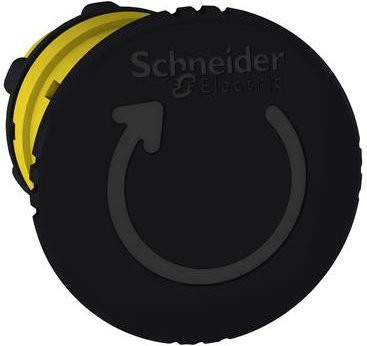 Schneider Electric ZB5AS842Y Drucktaster-Frontelement in Schwarz mit IP66-Schutz nach Kunststoffbauweise - Bild 1