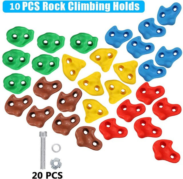 Kidsly Klettergriffe, 10-teiliges Set, mit Montagezubehör - Bild 1