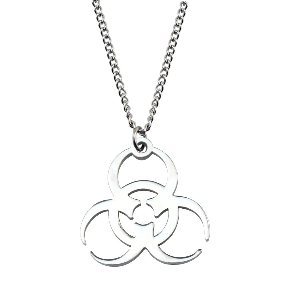 YUMEI Halskette Anhänger Edelstahl, Silber, Unisex - Bild 2