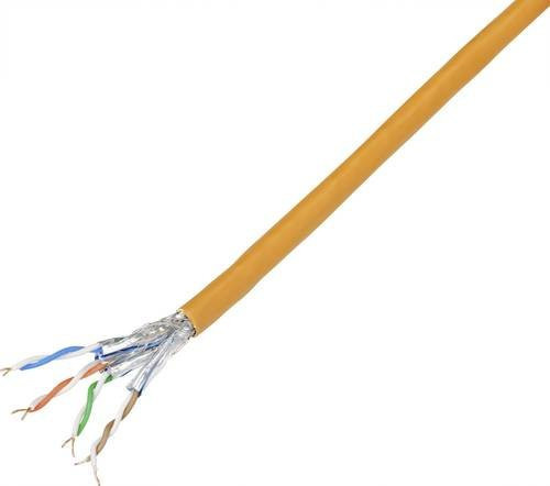 TRU COMPONENTS Netzwerkkabel CAT 7 S/FTP Ethernet LAN Orange 100 m - Bild 1