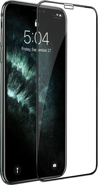 HOCO G16 Schutzfolie aus gehärtetem Glas für Apple iPhone XS und iPhone X, 5D Vollverklebung, Schwarz - Bild 1