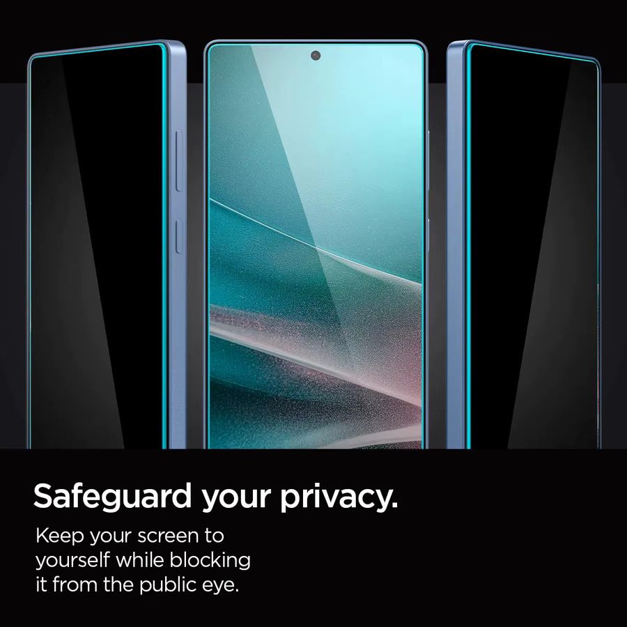 Spigen Glas.tR EZ Fit Sichtschutz-Displayschutzfolie aus gehärtetem Glas für Samsung Galaxy S24 Ultra, S25 und S26 Ultra, 2 Stück, transparent - Bild 2