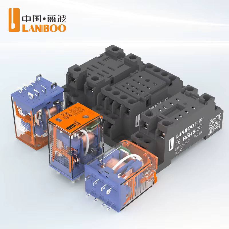 LANBOO J21A Konventionelles Zwischenrelais mit optionalen Spannungen DC12V, DC24V oder AC220V - Bild 6