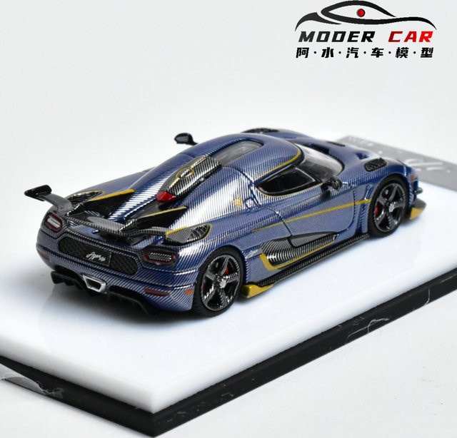 CMB Agera Rs Diecast-Modellauto, 1:64, Blau, Metall - Bild 1