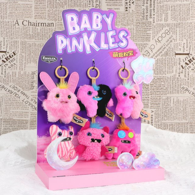 Fuggler Baby Pinkles Plüsch-Schlüsselanhänger, Fantasy, Rosa / Pink - Bild 1