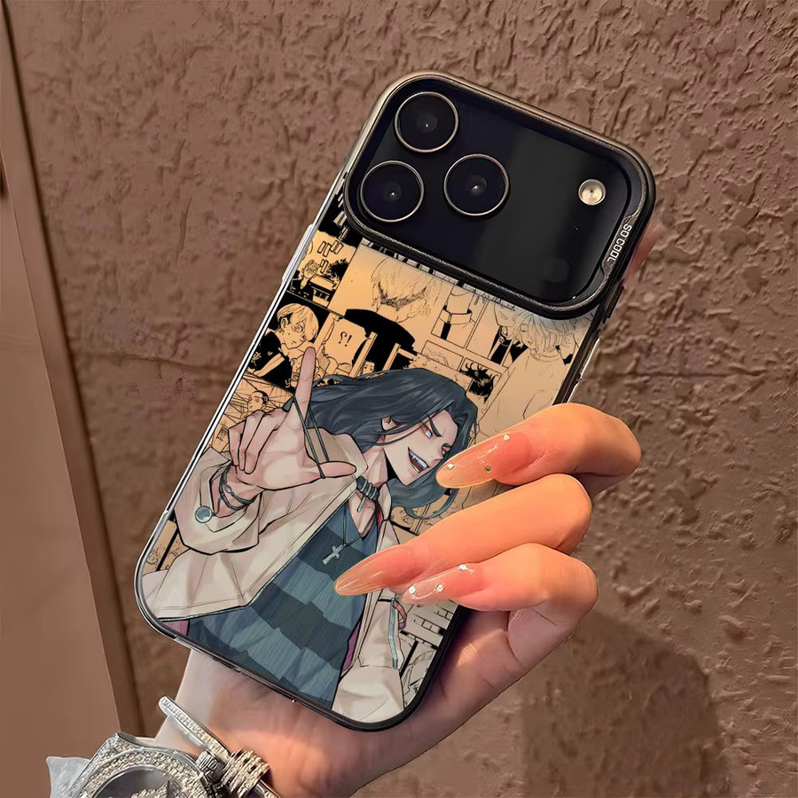 Anime K-Keisuke Baji Handyhülle für iPhone 17 16 15 14 13 12 11 Pro Max Air in Mehrfarbig mit Matt Laser Metallic Aurora Effekt - Bild 2