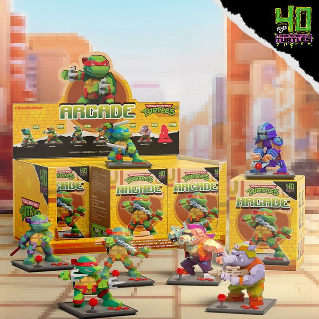 Mighty Jaxx Ninja Turtles Rrcrde Blind Box Anime Figur Multicolor Desktop Ornament - Bild 1