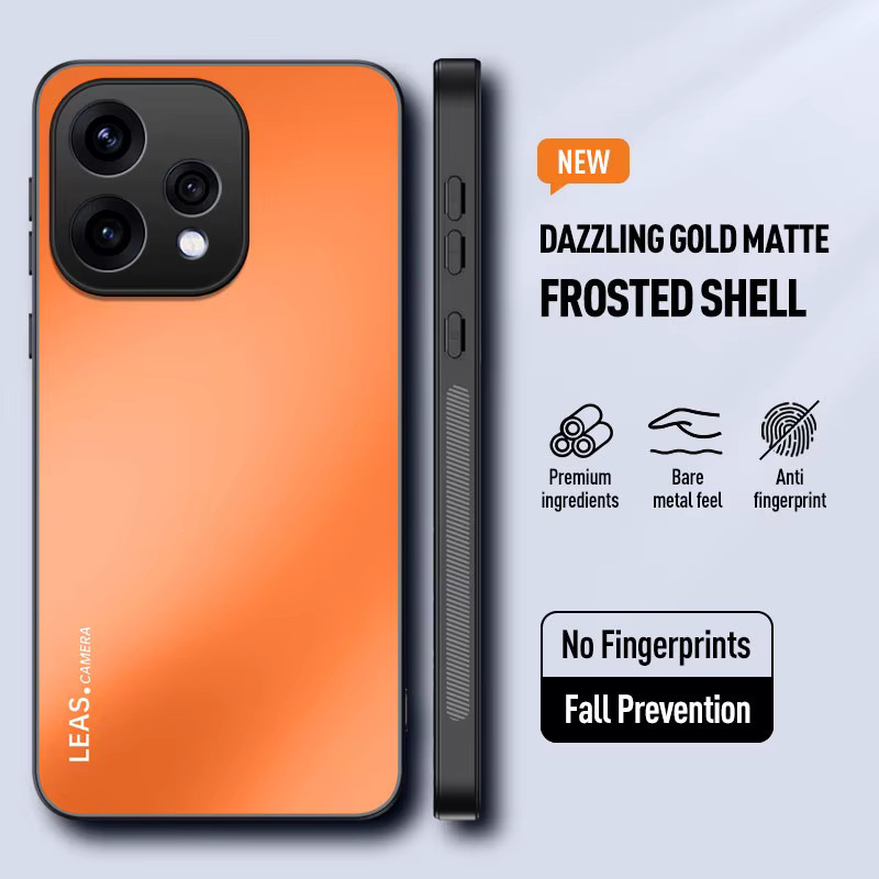 EUCAGR Luxus Frosted Handyhülle mit Standfunktion für OPPO Reno 15C und OPPO Reno 15 Pro in Schwarz - Bild 5