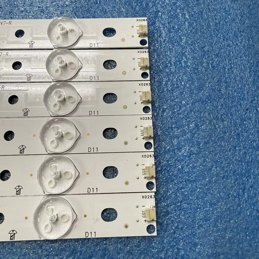 LED-Streifen in Weiß für Philips Fernseher 48PFK4100/12, 48PFH4100/88, 48PFK4101/12, 48PFK5500/12, Modell TPT480H2-HWU23.K - Bild 1