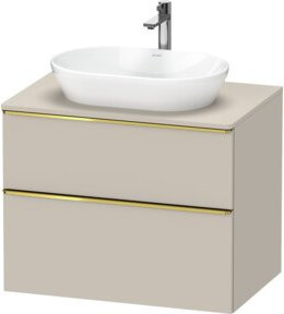 Duravit Waschtischunterschrank D-Neo in Beige, Wandhängend, Breite: 80 cm, Tiefe: 55 cm, Höhe: 66,4 cm - Bild 1