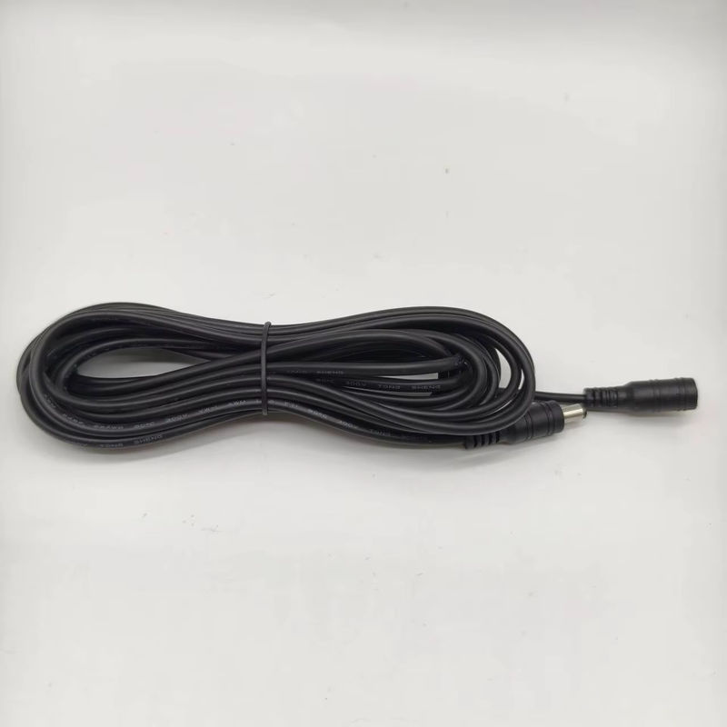MJJC DC Power Stecker Verlängerungskabel mit 5,5mm x 2,1mm Hohlstecker, Männlich zu Weiblich, Schwarz - Bild 3