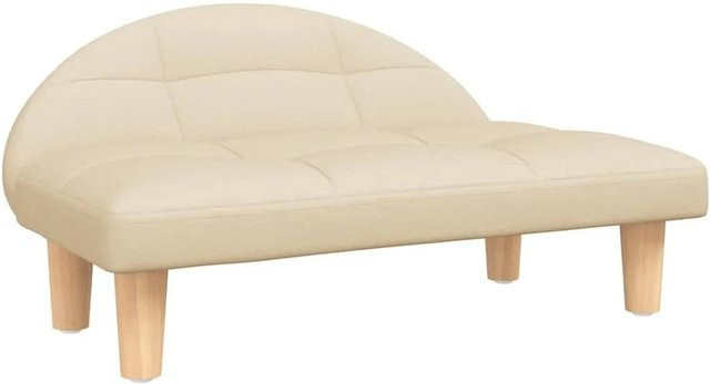 vidaXL Hundebett Sofa in Creme mit Stoffbezug, B/T/H: 70 x 52 x 30 cm - Bild 1