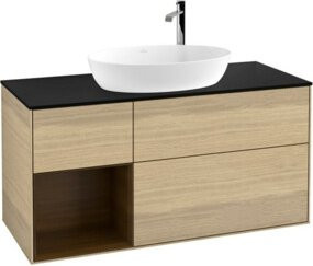 V&B Waschtischunterschrank Finion Wandbeleuchtung in Oa ven, Breite: 120 cm, Tiefe: 50,1 cm, Höhe: 50,1 cm - Bild 1