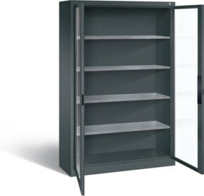 C+P Werkzeugschrank Acurado in Anthrazitgrau mit Türen und Schloss, H: 195 cm, B: 120 cm, T: 40 cm - Bild 1