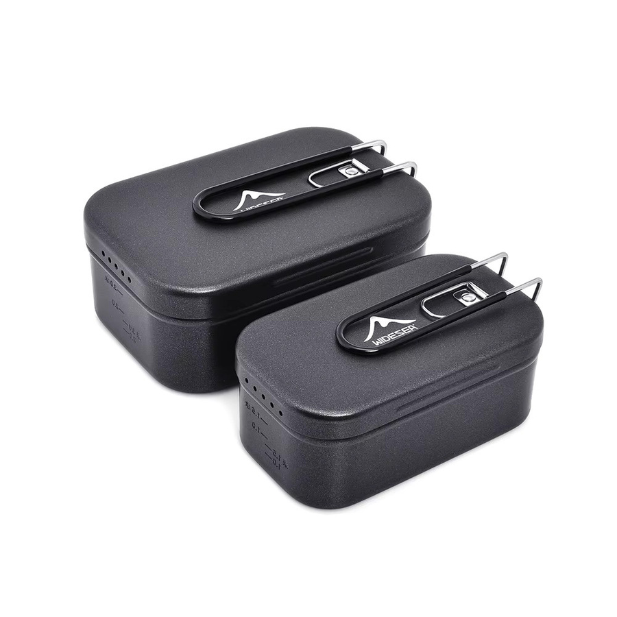Widesea Aluminium Lunchbox mit Druckentlastungsfunktion und Antihaftbeschichtung in Silber - Bild 2