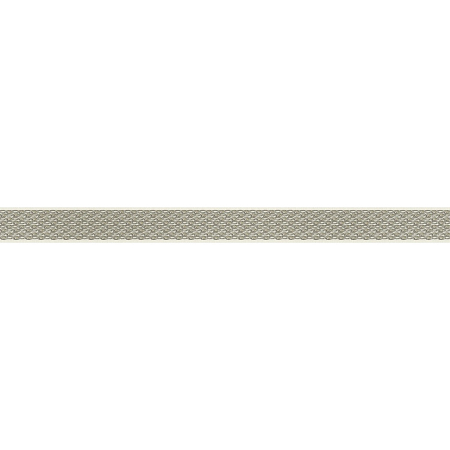 A.S. Création Selbstklebende Borte mit geometrischem Muster in Silber-Beige, Länge: 5 m, Breite: 5 cm - Bild 2