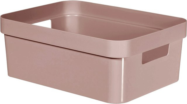 Curver Box Infinity in Rosa, B: 35,6 cm, T: 26,6 cm, H: 13,6 cm - Bild 1