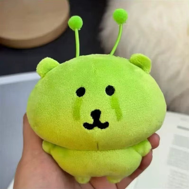 Bandai Grüner Alien Selbstironischer Bär, Plüsch-Schlüsselanhänger, Grün - Bild 1