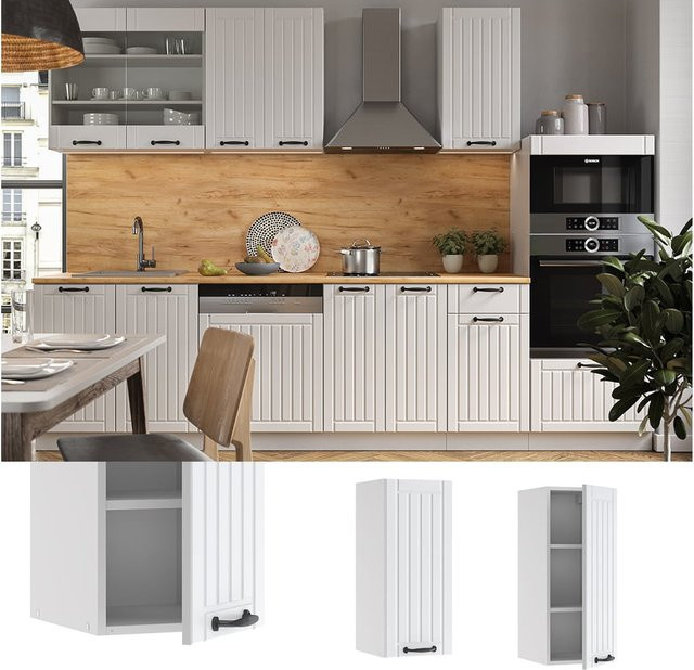 Vicco Hängeschrank Fame-Line Küchenschrank in Weiß im Landhausstil, Breite: 30 cm - Bild 1