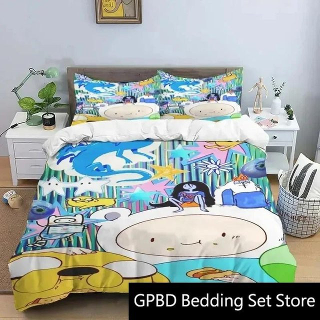 Adventure Time Bettwäsche Set Lodestar mit Bettbezug und Kissenbezug, Mehrfarbig, B/H: 240 x 220 cm - Bild 1