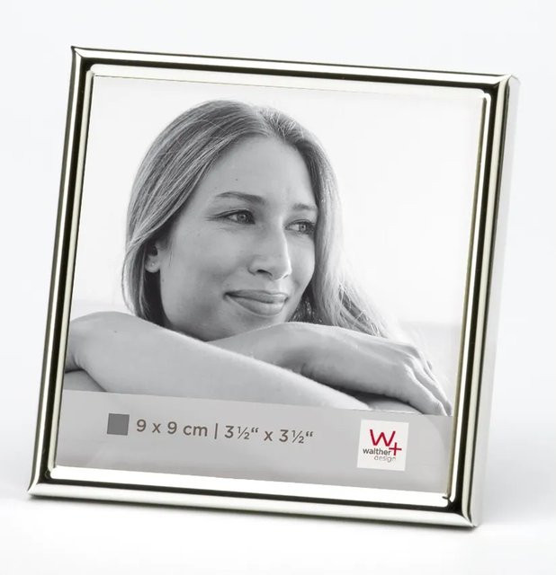 Walther Design Chloe Portrait Bilderrahmen aus Metall in Silber, B/H: 9 x 9 cm - Bild 1