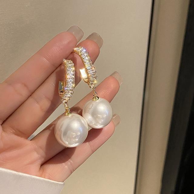 YIRAN Jewelry Ohrringe, Perle, Gold, Messing, Damen - Bild 1