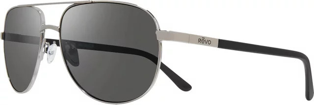 Revo Sonnenbrille Aviator, Vollrand, Acetat, Black, Grey, Unisex - Bild 1
