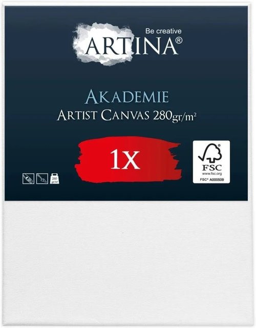 Artina Akademie Keilrahmen aus Holz in Weiß B: 80 cm, H: 100 cm, FSC-zertifiziert - Bild 1