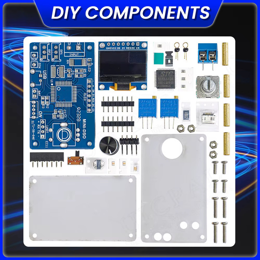 DIY Mini Digital Oszilloskop Elektronik Kit mit STC8K8A MCU und 0,96 Zoll OLED Display als Lötprojekt zur Praxis - Bild 5