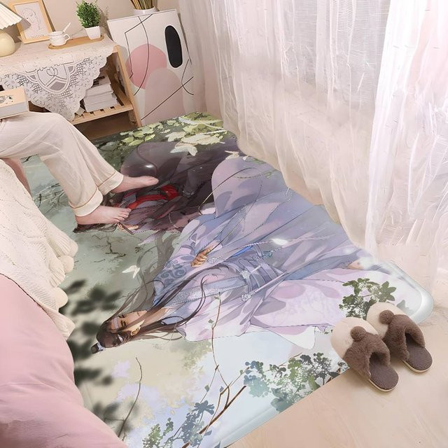 Potdemiel Mo Dao Zu Shi Badezimmermatte mit Anime-Motiv, rutschfest und wasserabsorbierend, rechteckig, Mehrfarbig, B x T: 60 x 40 cm - Bild 1