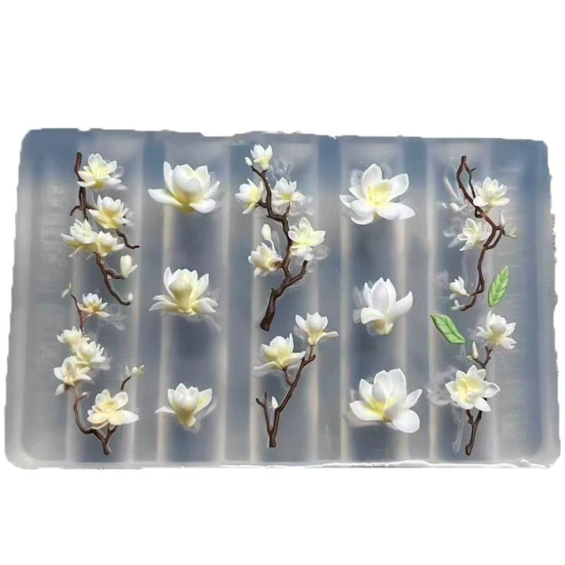 KuZHEN 3D Magnolienblüten Nagelform Silikon Nagelwerkzeuge - Bild 3