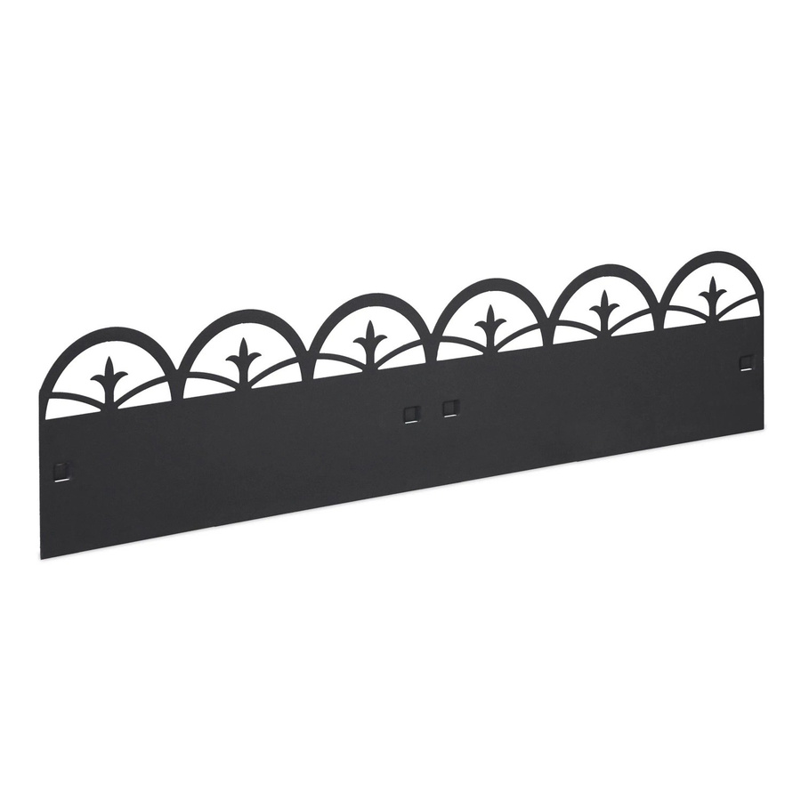 Relaxdays Beeteinfassung aus Stahl in Schwarz, biegsam für den Garten, Höhe: 35 cm, Länge: 274,5 cm, Breite: 2,5 cm - Bild 2