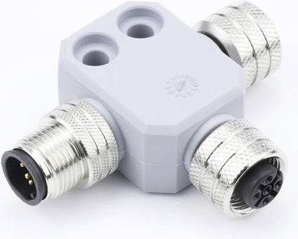 Molex 1300350090 Sensor-Aktor-Adapter in Grau mit 5 Polen und Messing-Komponenten - Bild 1