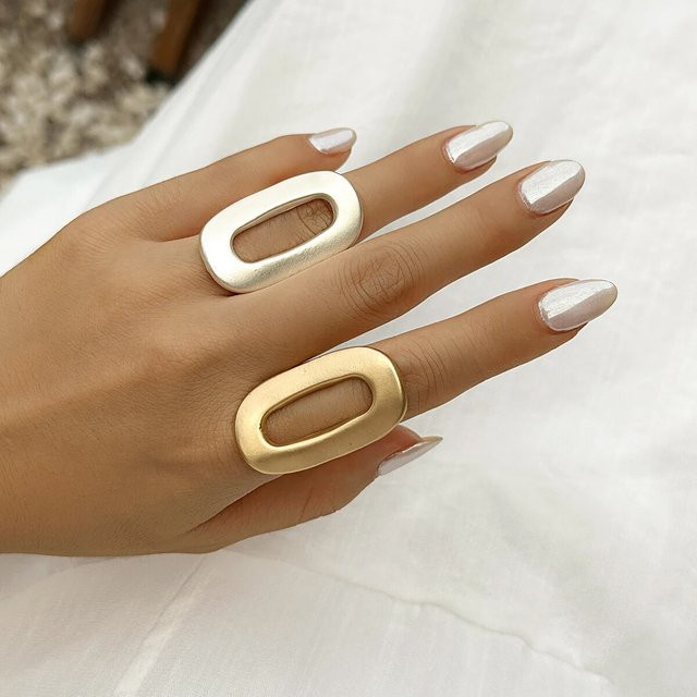 Ingemark Ringe, geometrisch oval, verstellbar, Damen - Bild 1
