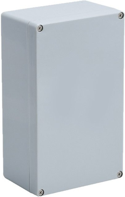 Wasserdichte elektrische Anschlussdose aus ABS-Kunststoff in Grau, IP66 Schutzklasse für den Außenbereich, B/T/H: 15,8 x 9,0 x 6,0 cm - Bild 1