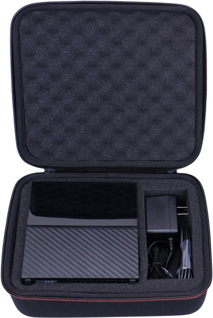 XANAD EVA-Hartschale Reise-Schutzhülle und Aufbewahrungstasche für WD My Book Elements Desktop Externe Festplatten (WD 3 TB, 10 TB), Schwarz - Bild 1