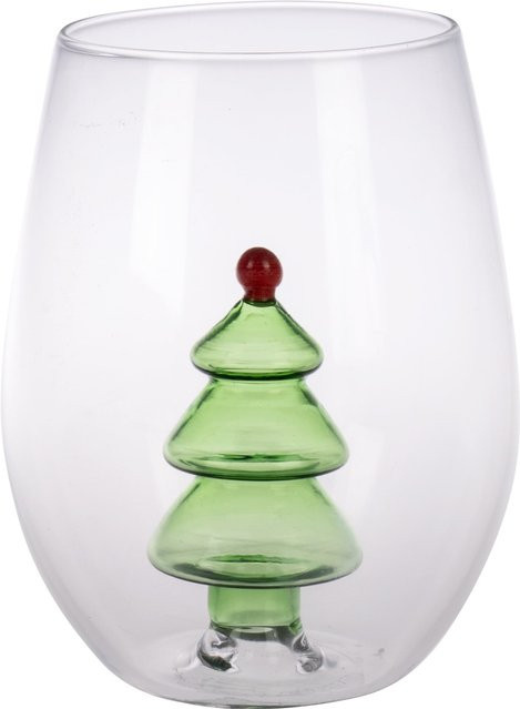 Genialo 3D-Glastasse Tannenbaum, transparent, 300 ml - Bild 1