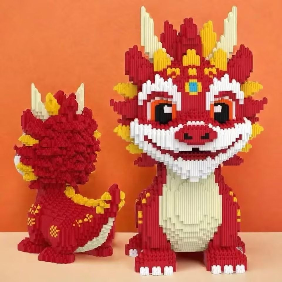 XDR Drachen Bausteine Zusammenbau-Spielzeug 3D Desktop-Dekoration - Bild 2