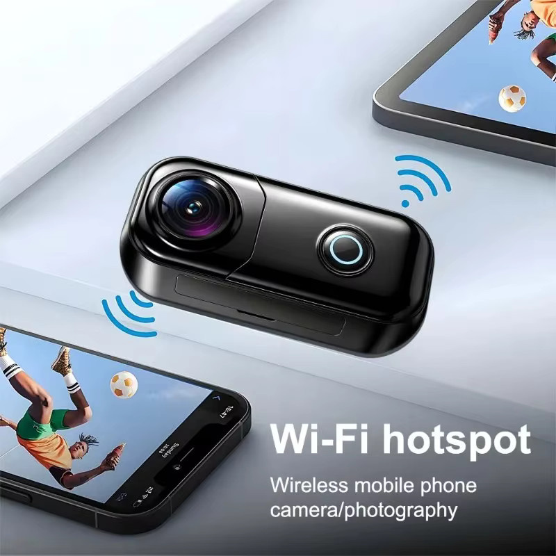 4K Mini Action-Kamera IPX8 tiefwasserdicht in Schwarz für Outdoor-Sport und Tauchen - Bild 5