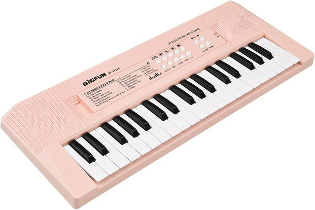 Igeteck Elektronisches Klavier, Mini-Tastatur, 37 Tasten, Rosa - Bild 1