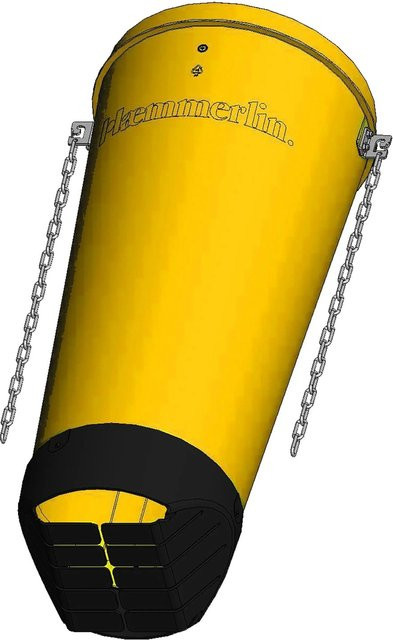 Haemmerlin Bauschuttbremser für Schuttrutsche in Gelb - Bild 1