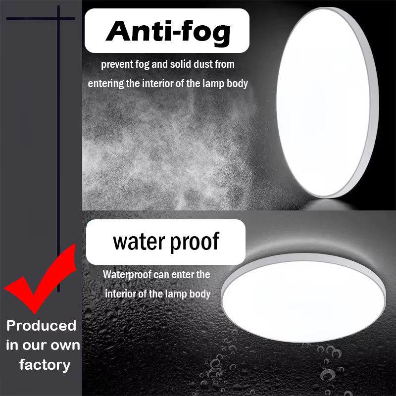 LANGYUE LED-Deckenleuchte als wasserdichtes LED-Panel in Weiß mit 40 W für Badezimmer, Küche und Schlafzimmer - Bild 5