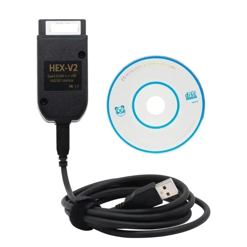 NUOYING VCDS VAGCOM VCDSCAN HEX V2 Autodiagnosetool für VW, Audi, Skoda und Seat in Schwarz - Bild 4