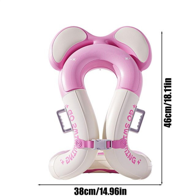 Sole Street Schwimmarmflügel Aufblasbare Schwimmweste rosa mit verstellbarer Sicherheitsschnalle für 3-15 Jahre - Bild 1
