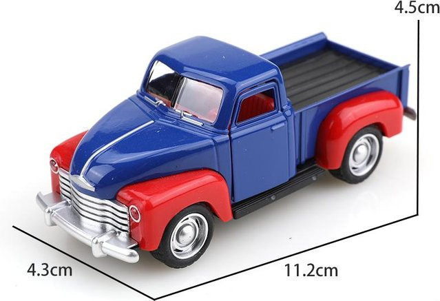 Linyi toy car Klassischer Chevrolet Vintage Pick-up Truck, Legierung, 1:38, ab 3 Jahre - Bild 1