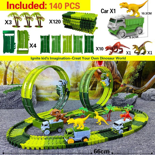 Linyi toy car Magische flexible Schienenauto-Spielzeuge, Elektronisches Auto-Spielzeug, ab 6 Jahren - Bild 1