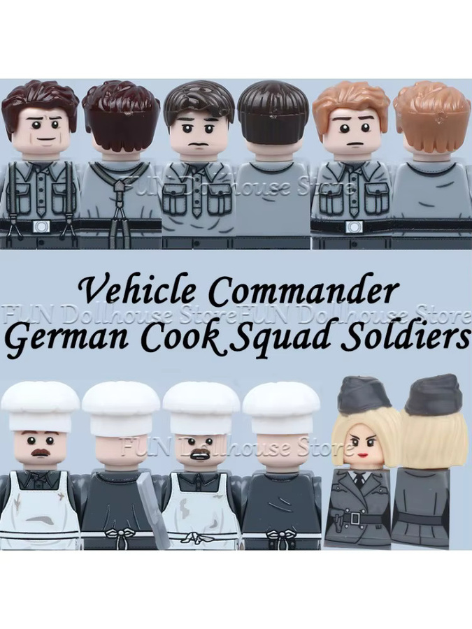 BRICKPANDA MOC Militär Armee Deutscher Kochtrupp, Bausteine, Zubehör - Bild 3