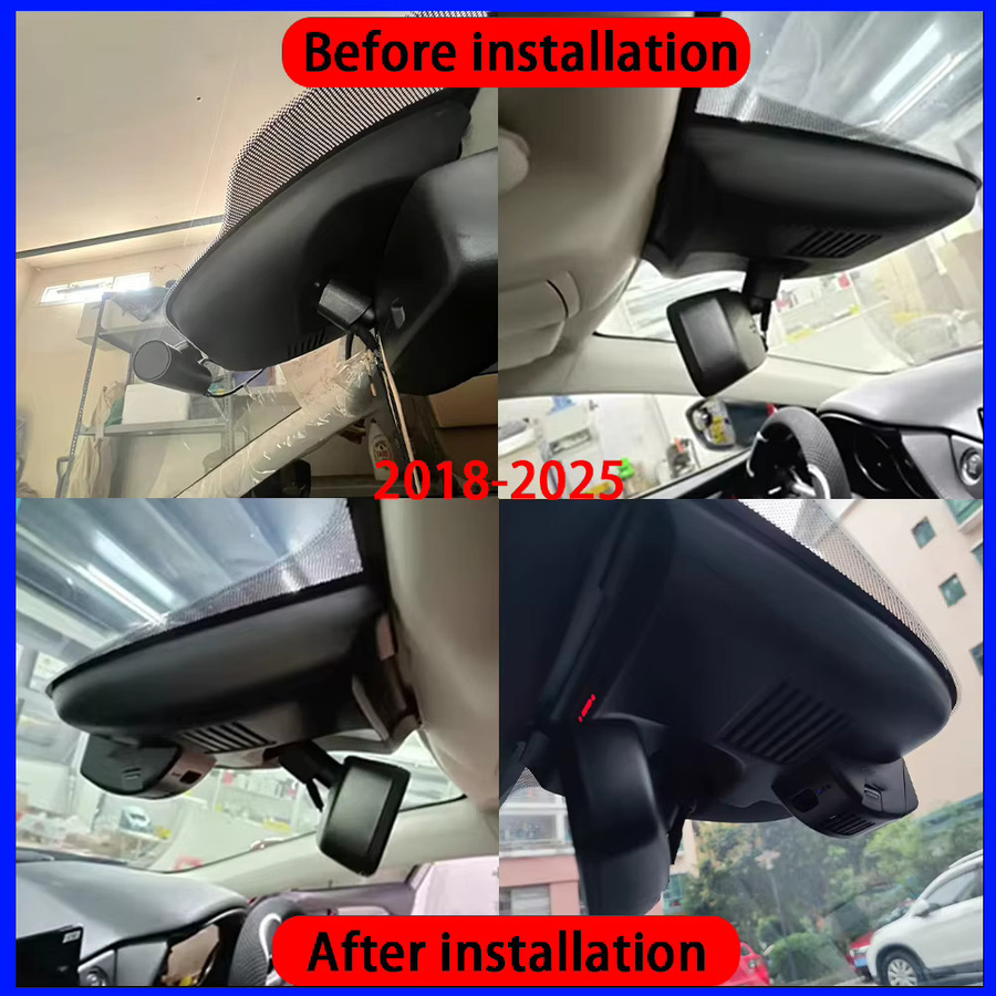 HighCam Dashcam für Mazda 6 Atenza Mazda6 GJ1 GL (2012-2025) mit 4K UHD Vorder- und Rückkamera, WLAN und Plug-and-Play, Schwarz - Bild 3